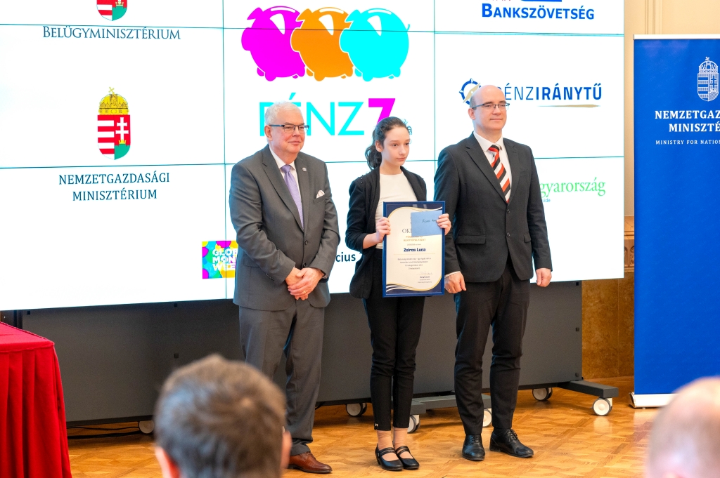 Díjátadó Zsiros Luca